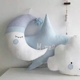 Moon Star Pillow Plush Cushion Smile With Hat
