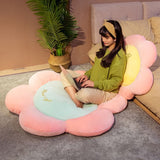 45cm-85cm Candy Colors Pastel Flowers Plush Chair Cushion Carpet Floor Pillow Floral
