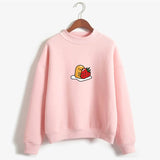 Japanese Lazy Egg Gudetama Strawberry Sweatshirt Top