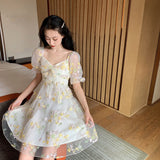 Vestido de Mujer Sukienka Vintage Cottagecore Aesthetic Cute Harajuku Kawaii Pink Sundresses Summer Dress Vestidos