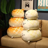 30-50CM Soft Pineapple Bread Bun Shiba Inu Plush Pillow Dog TsumTsum