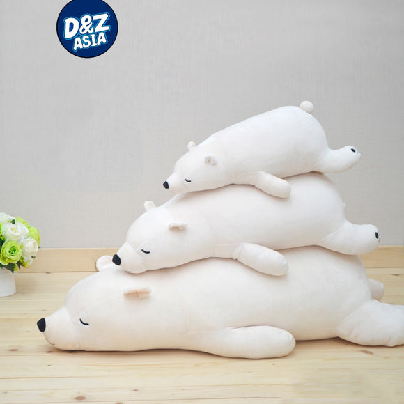 Polar bear plush toys long pillow doll girls gift soft toys valentine's day present